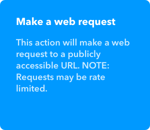 Select the Web Request Action