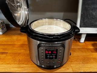 Milk boiling in an Instapot